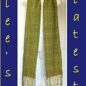Ei Mer Weaving Group Handmade Scarf New Yellow